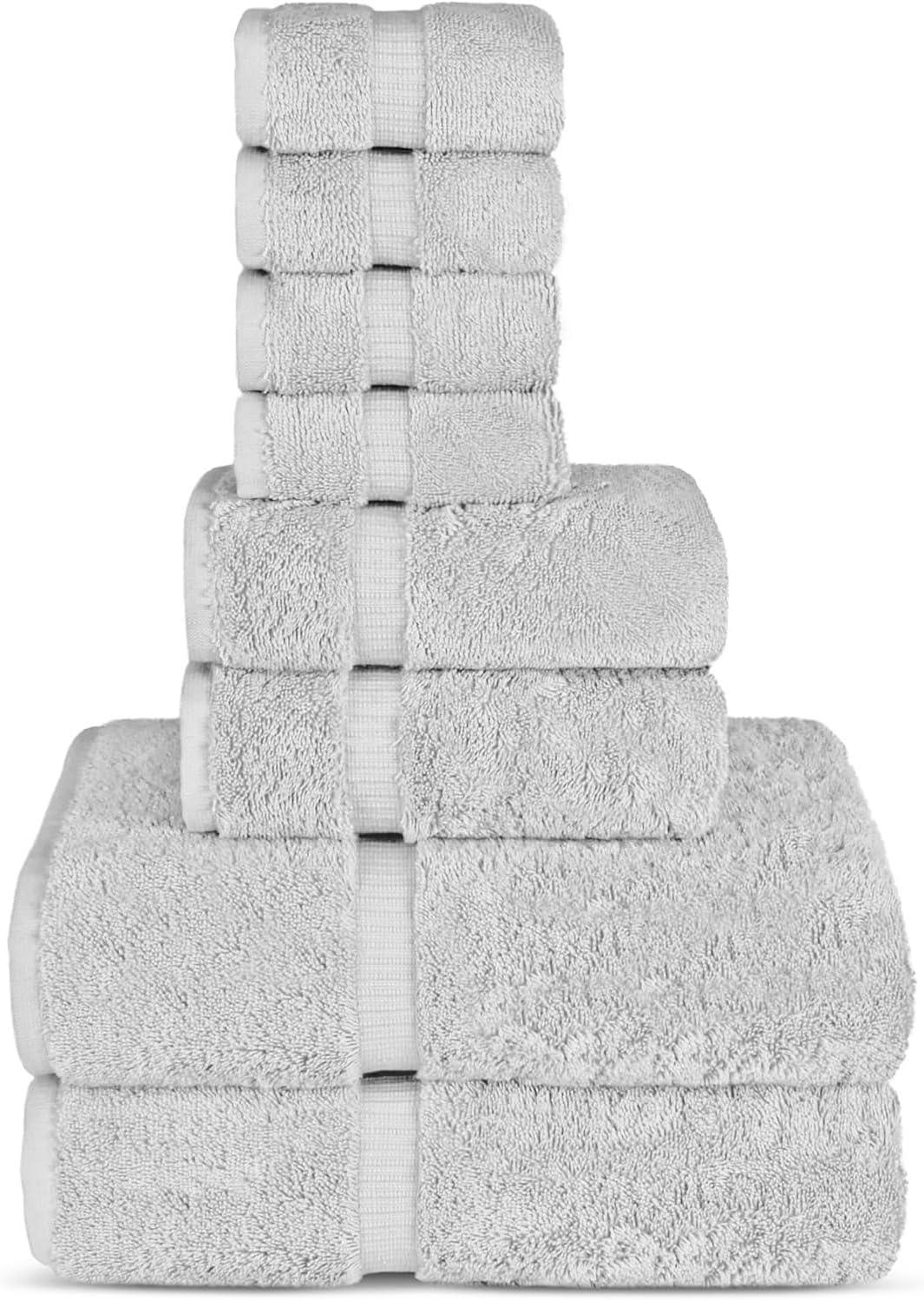 Chakir Turkish Linens | Hotel & Spa Quality 100% Cotton Premium Turkish Towels | Soft & Absorbent (4-Piece Bath Towels, Dark Gray)