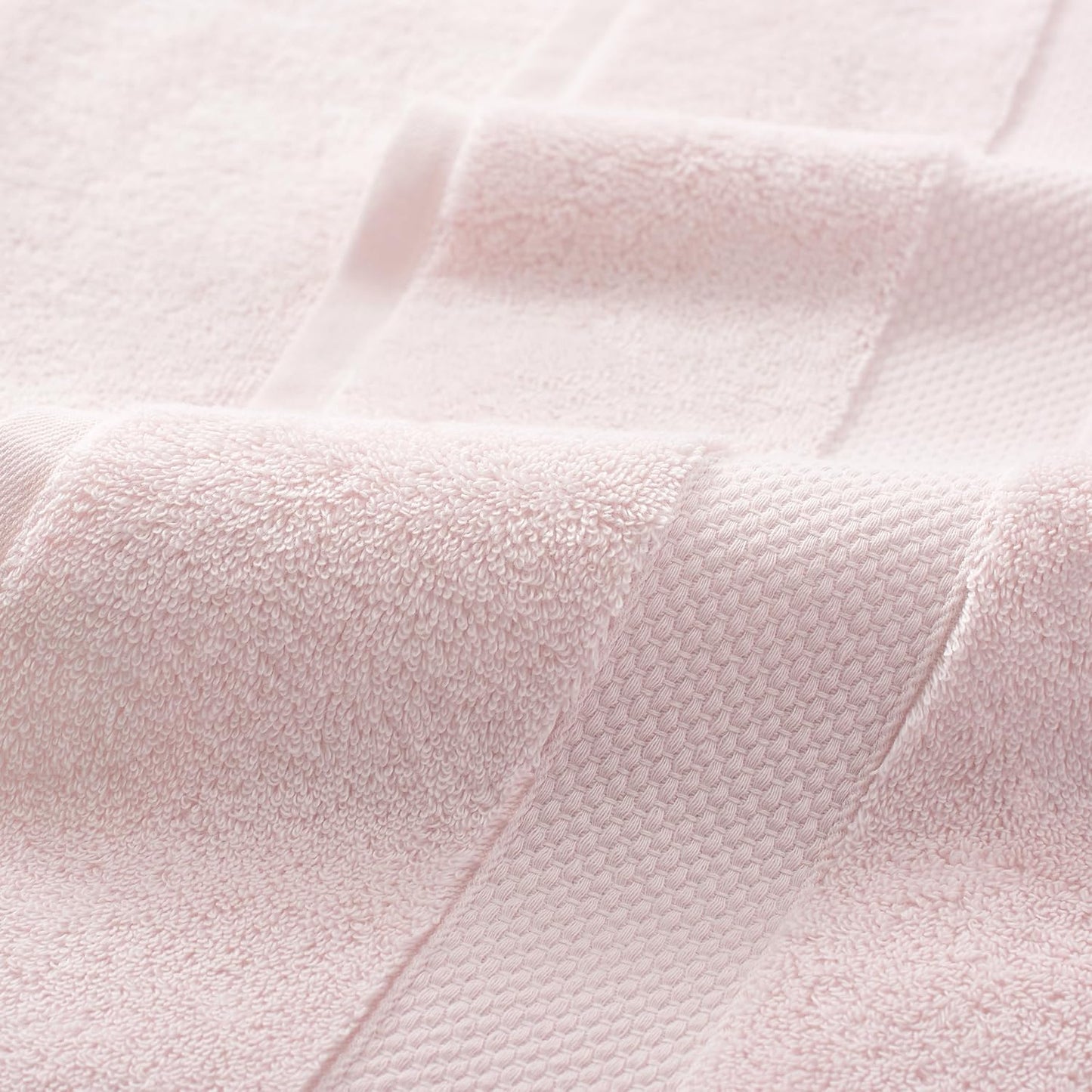 Aston & Arden Egyptian Wash Cloths - Pack of 6 - Oversized Ultra Soft Thick & Absorbent, 100% Ringspun Egyptian Cotton Bathroom Towel for Spa, Hotel, 600 GSM, 13 x 13 in, Pink