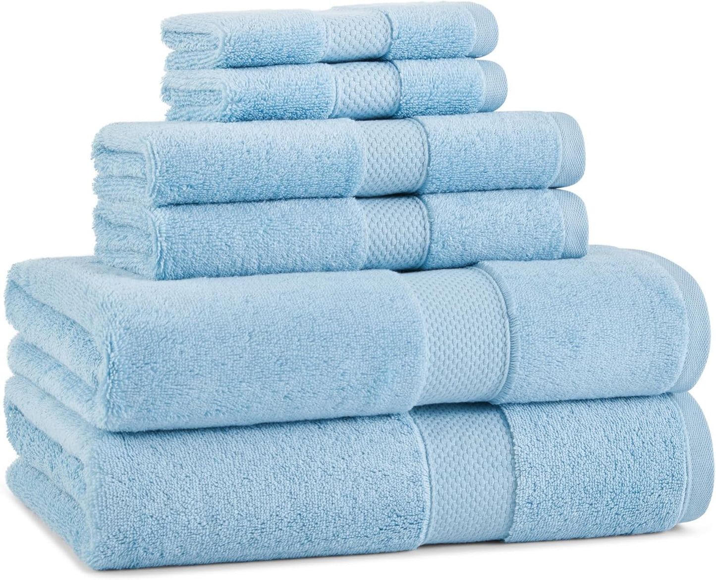 Aston & Arden Egyptian Wash Cloths - Pack of 6 - Oversized Ultra Soft Thick & Absorbent, 100% Ringspun Egyptian Cotton Bathroom Towel for Spa, Hotel, 600 GSM, 13 x 13 in, Pink