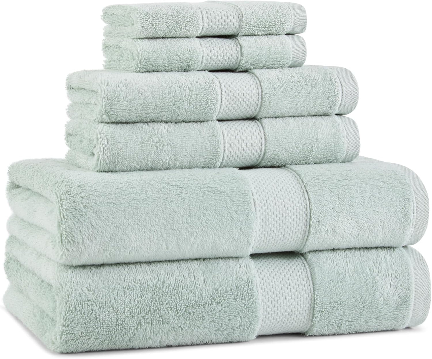 Aston & Arden Egyptian Wash Cloths - Pack of 6 - Oversized Ultra Soft Thick & Absorbent, 100% Ringspun Egyptian Cotton Bathroom Towel for Spa, Hotel, 600 GSM, 13 x 13 in, Pink