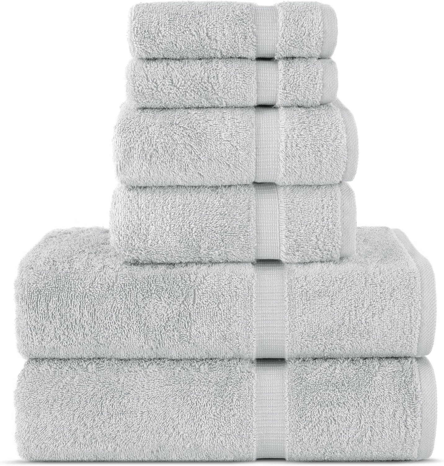 Chakir Turkish Linens | Hotel & Spa Quality 100% Cotton Premium Turkish Towels | Soft & Absorbent (4-Piece Bath Towels, Dark Gray)