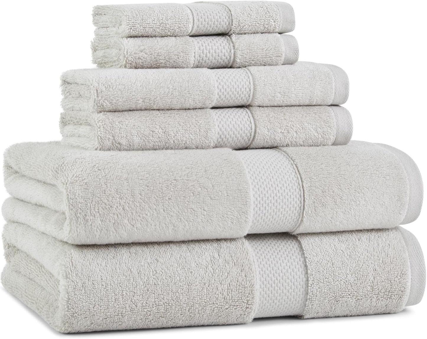 Aston & Arden Egyptian Wash Cloths - Pack of 6 - Oversized Ultra Soft Thick & Absorbent, 100% Ringspun Egyptian Cotton Bathroom Towel for Spa, Hotel, 600 GSM, 13 x 13 in, Pink