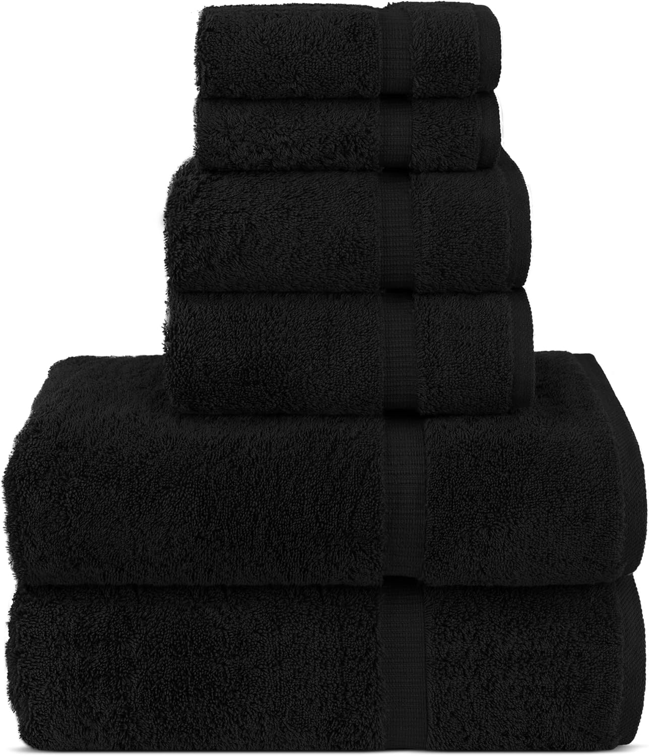 Chakir Turkish Linens | Hotel & Spa Quality 100% Cotton Premium Turkish Towels | Soft & Absorbent (4-Piece Bath Towels, Dark Gray)