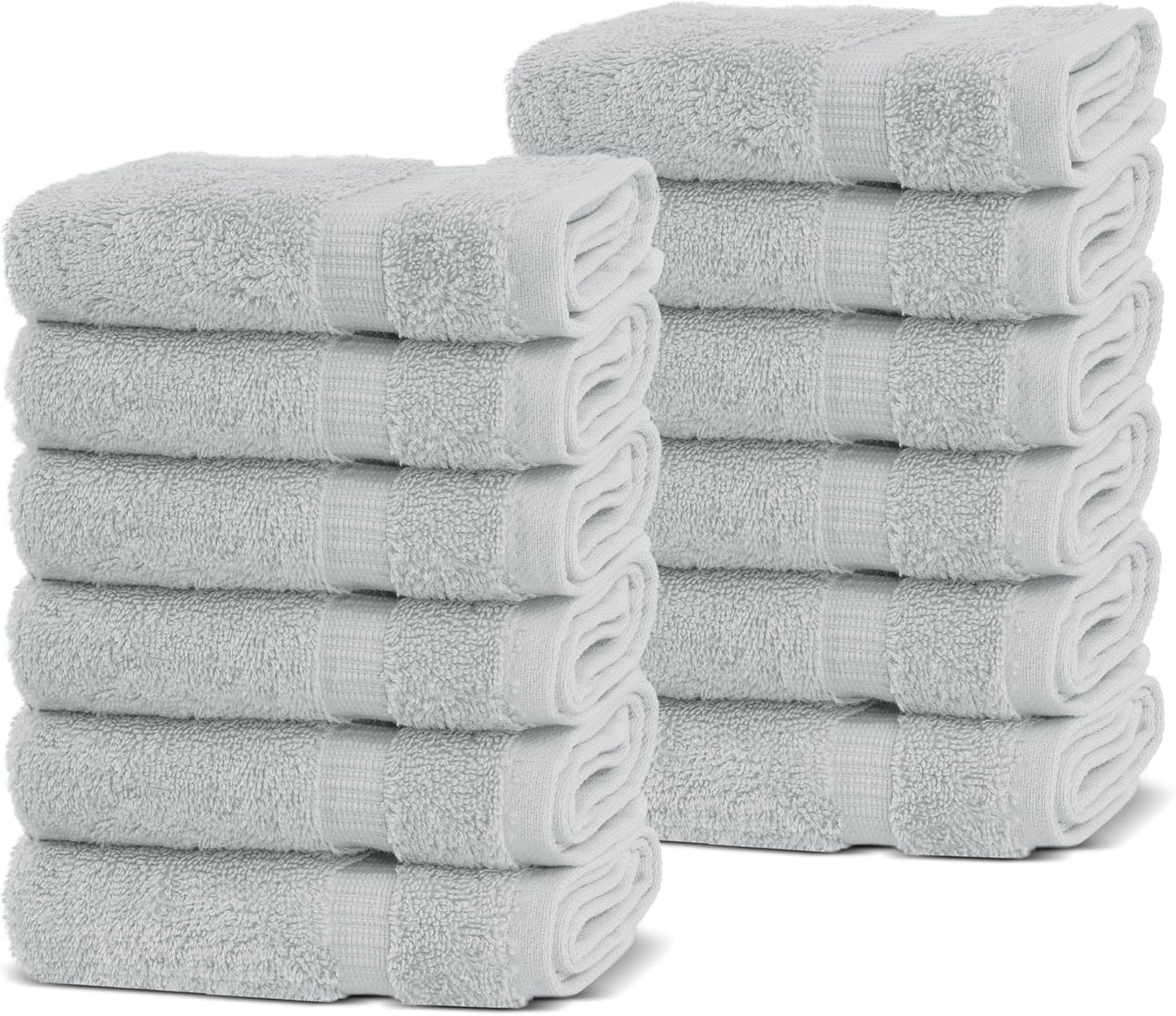 Chakir Turkish Linens | Hotel & Spa Quality 100% Cotton Premium Turkish Towels | Soft & Absorbent (4-Piece Bath Towels, Dark Gray)