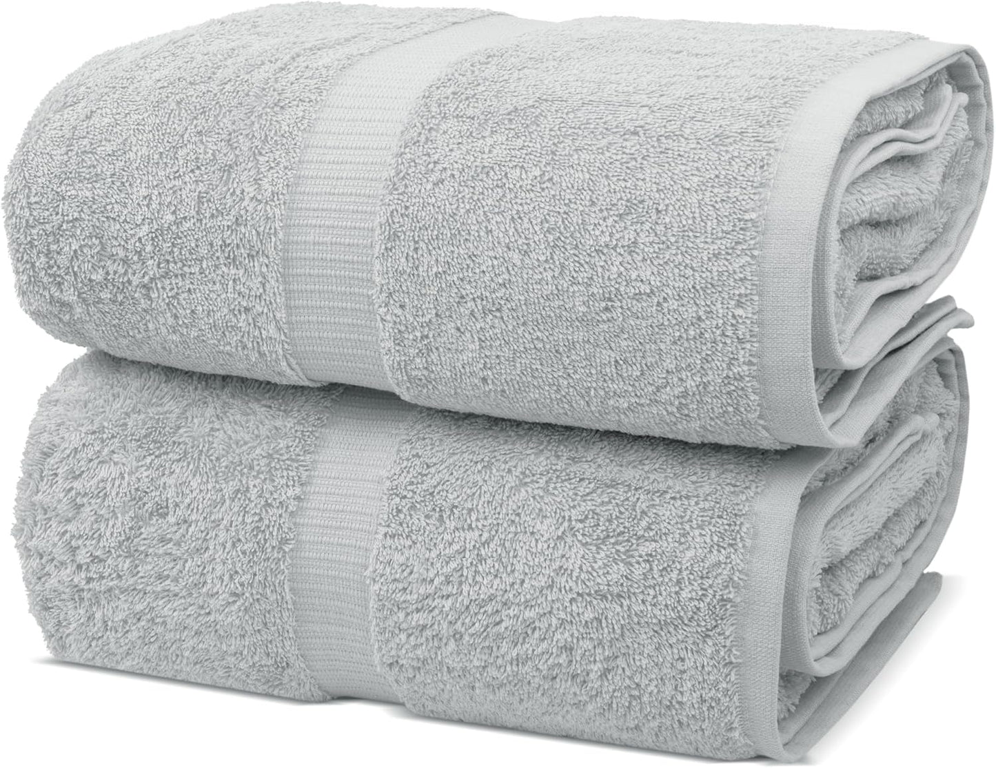Chakir Turkish Linens | Hotel & Spa Quality 100% Cotton Premium Turkish Towels | Soft & Absorbent (4-Piece Bath Towels, Dark Gray)