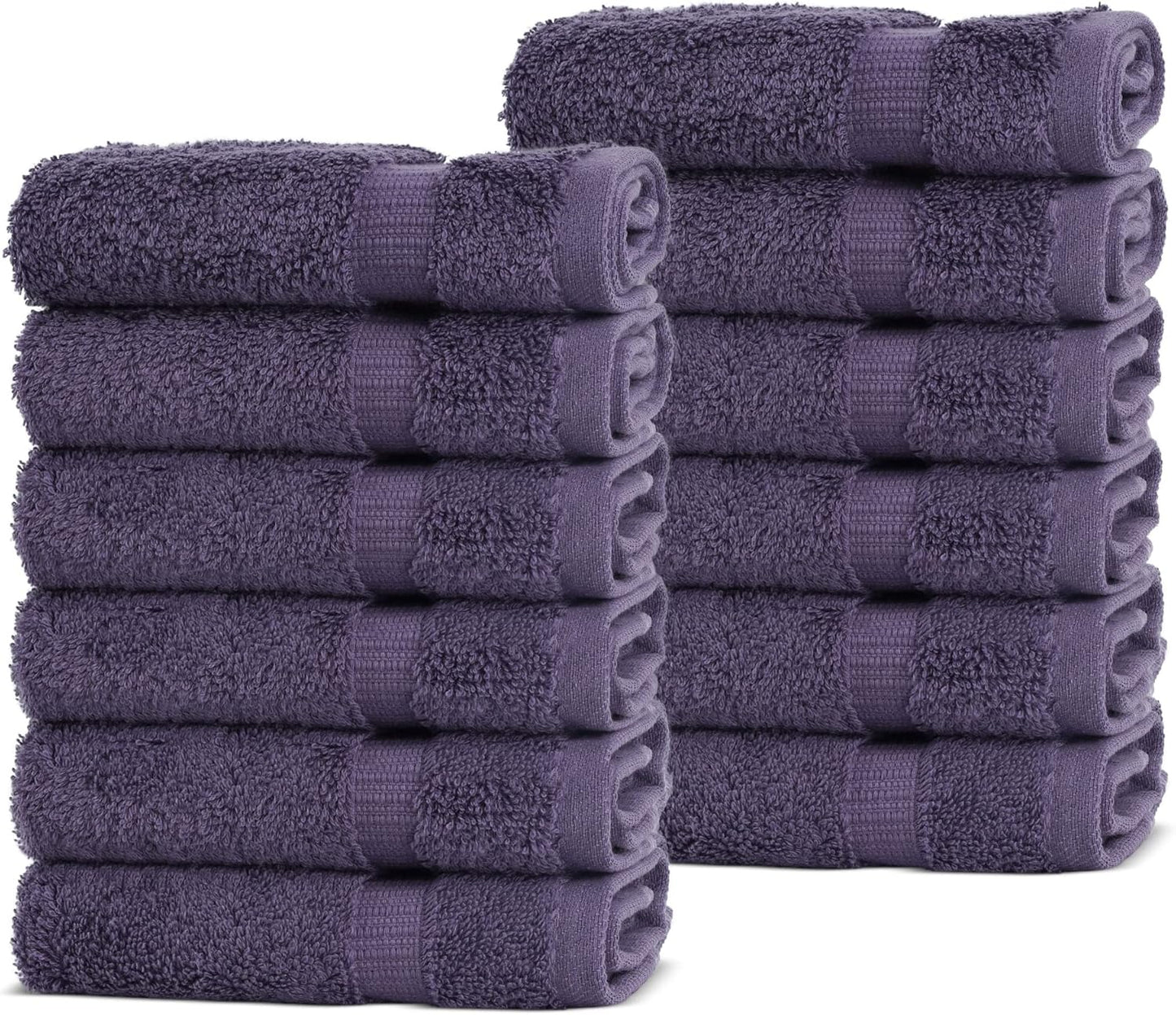 Chakir Turkish Linens | Hotel & Spa Quality 100% Cotton Premium Turkish Towels | Soft & Absorbent (4-Piece Bath Towels, Dark Gray)