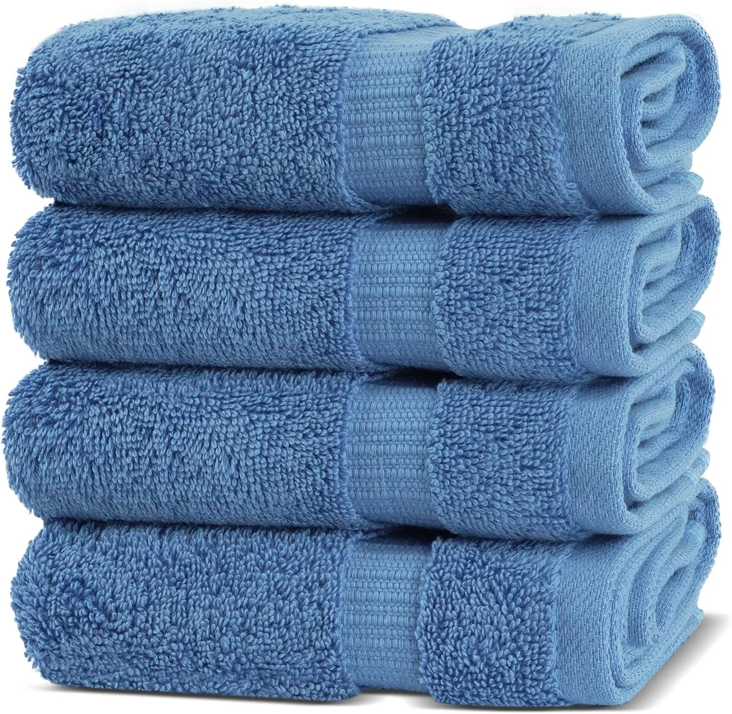 Chakir Turkish Linens | Hotel & Spa Quality 100% Cotton Premium Turkish Towels | Soft & Absorbent (4-Piece Bath Towels, Dark Gray)