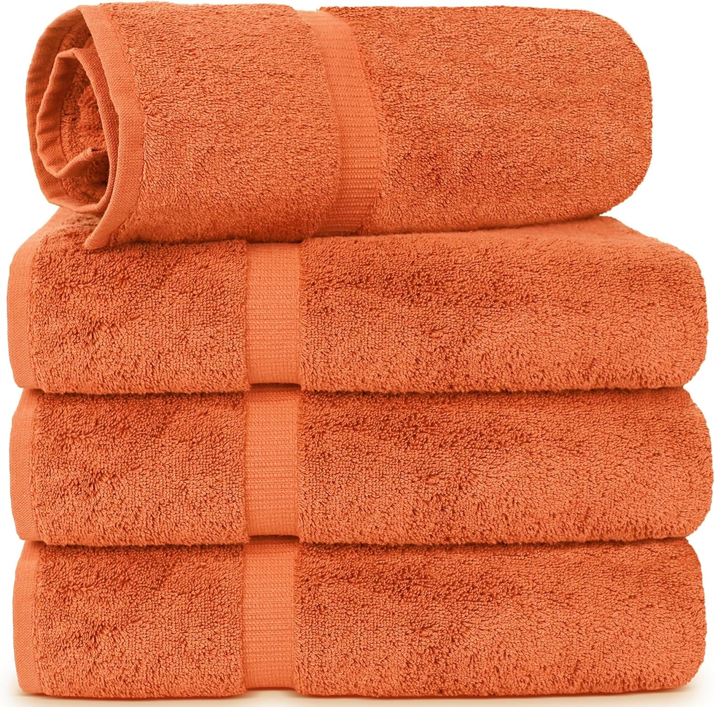 Chakir Turkish Linens | Hotel & Spa Quality 100% Cotton Premium Turkish Towels | Soft & Absorbent (4-Piece Bath Towels, Dark Gray)