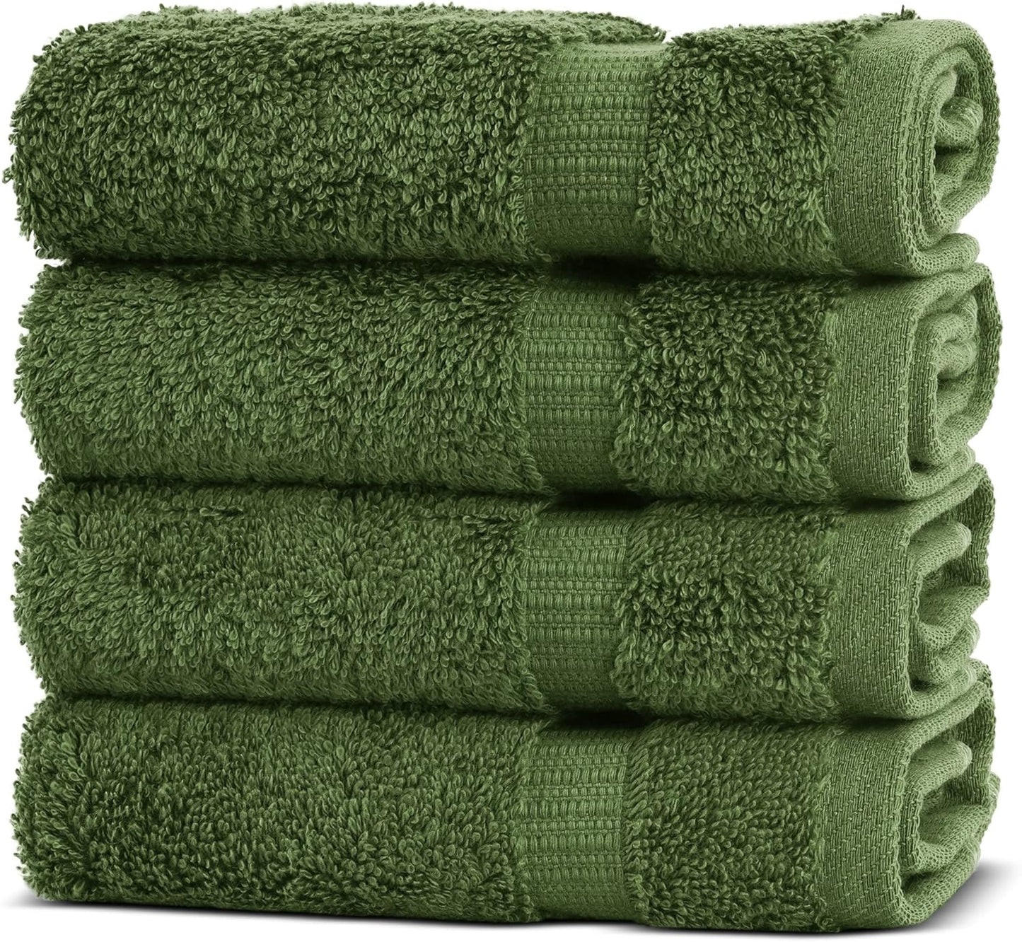 Chakir Turkish Linens | Hotel & Spa Quality 100% Cotton Premium Turkish Towels | Soft & Absorbent (4-Piece Bath Towels, Dark Gray)