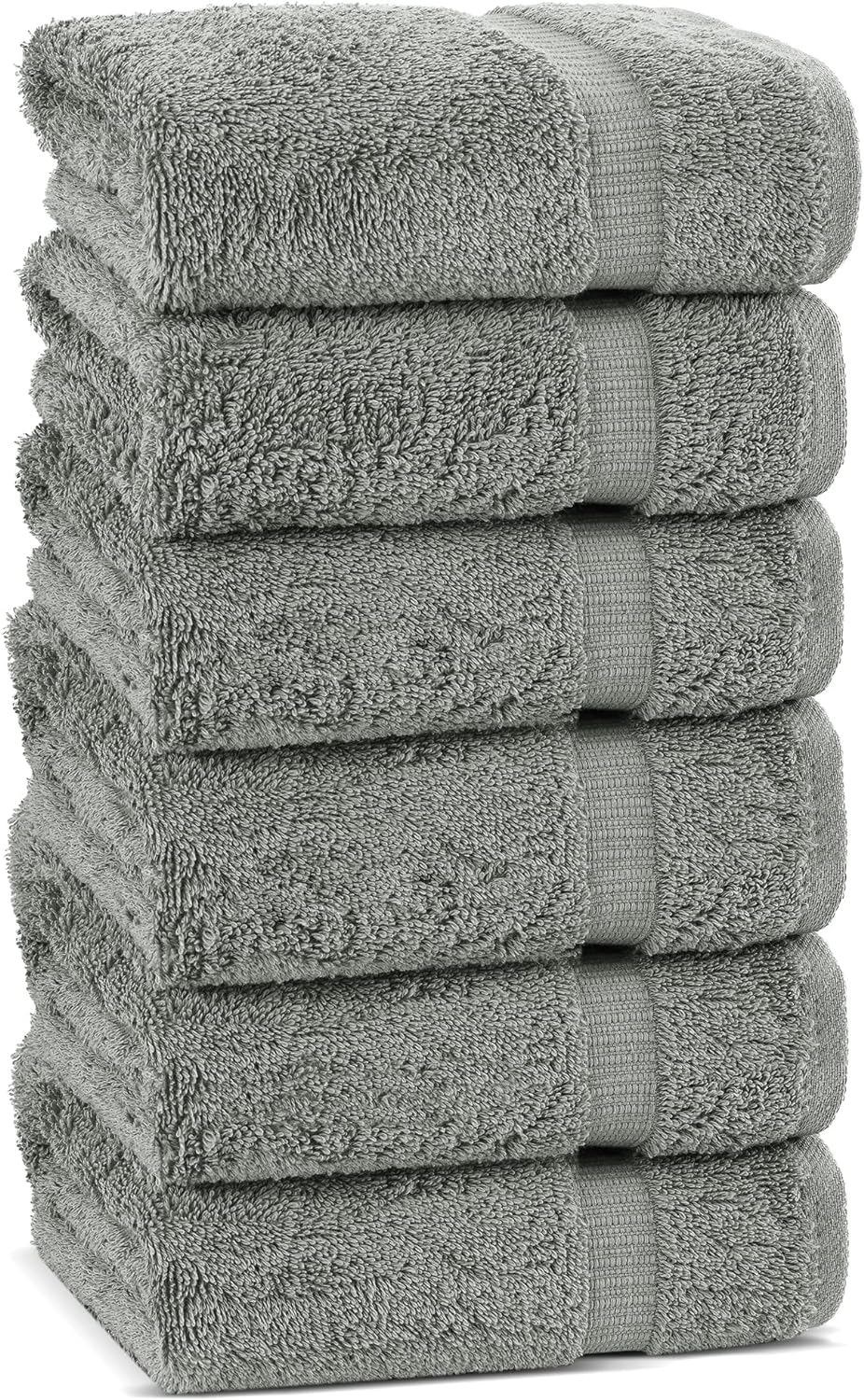 Chakir Turkish Linens | Hotel & Spa Quality 100% Cotton Premium Turkish Towels | Soft & Absorbent (4-Piece Bath Towels, Dark Gray)