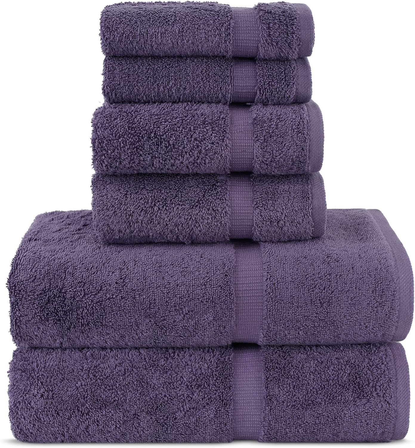 Chakir Turkish Linens | Hotel & Spa Quality 100% Cotton Premium Turkish Towels | Soft & Absorbent (4-Piece Bath Towels, Dark Gray)