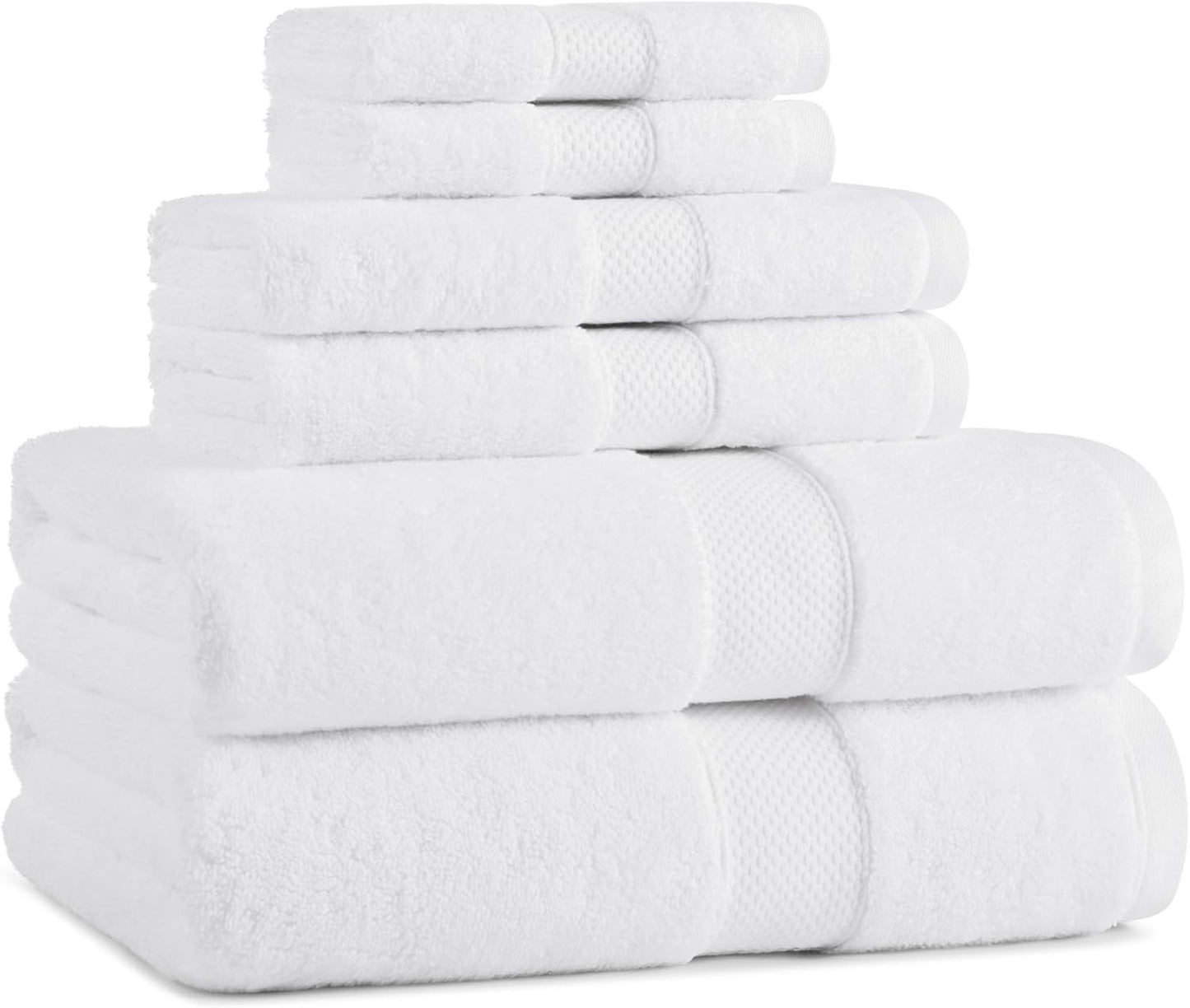 Aston & Arden Egyptian Wash Cloths - Pack of 6 - Oversized Ultra Soft Thick & Absorbent, 100% Ringspun Egyptian Cotton Bathroom Towel for Spa, Hotel, 600 GSM, 13 x 13 in, Pink
