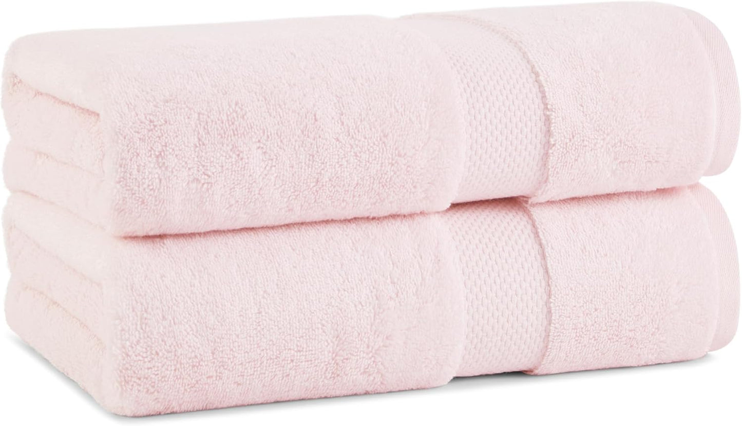 Aston & Arden Egyptian Wash Cloths - Pack of 6 - Oversized Ultra Soft Thick & Absorbent, 100% Ringspun Egyptian Cotton Bathroom Towel for Spa, Hotel, 600 GSM, 13 x 13 in, Pink