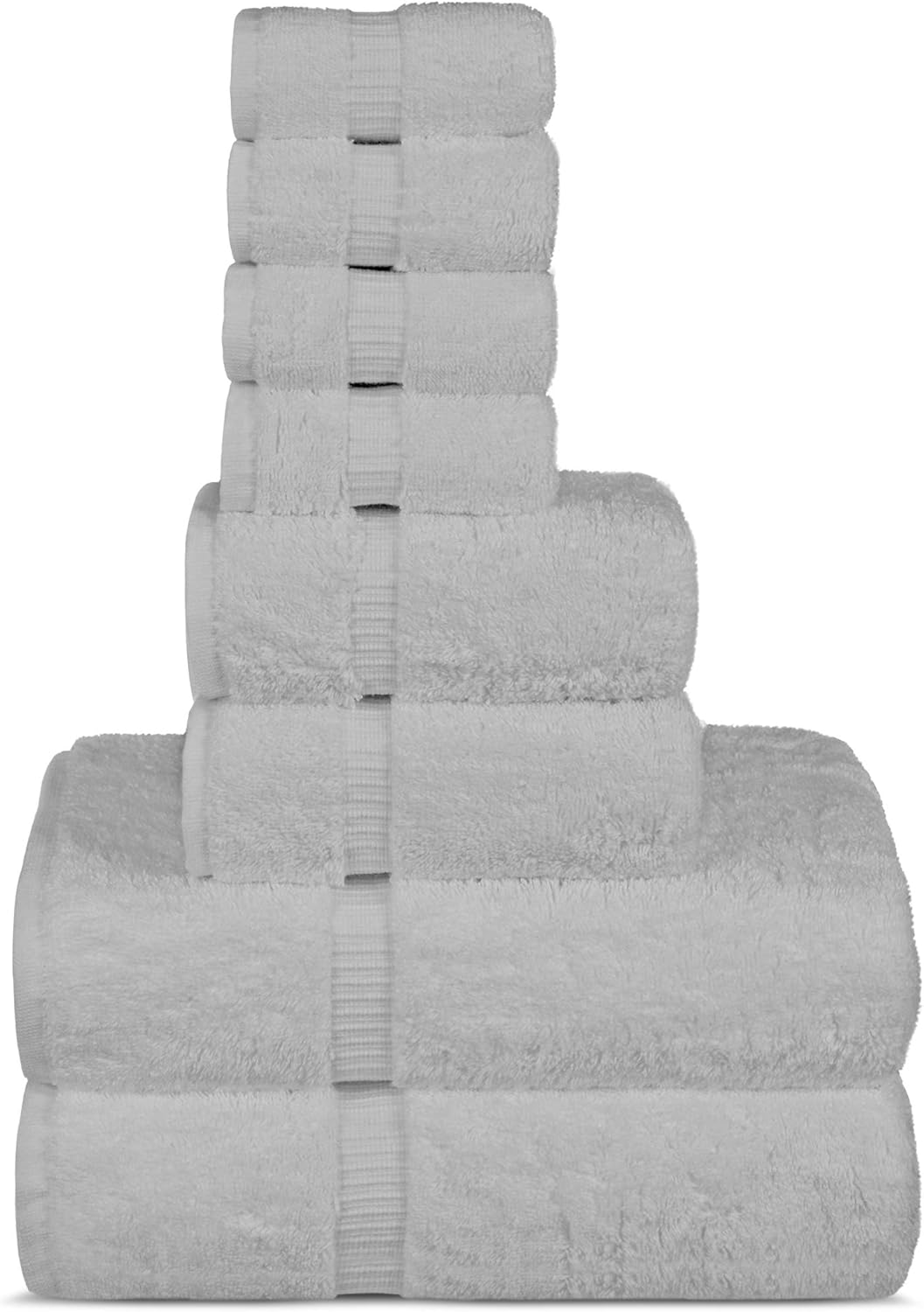 Chakir Turkish Linens | Hotel & Spa Quality 100% Cotton Premium Turkish Towels | Soft & Absorbent (4-Piece Bath Towels, Dark Gray)