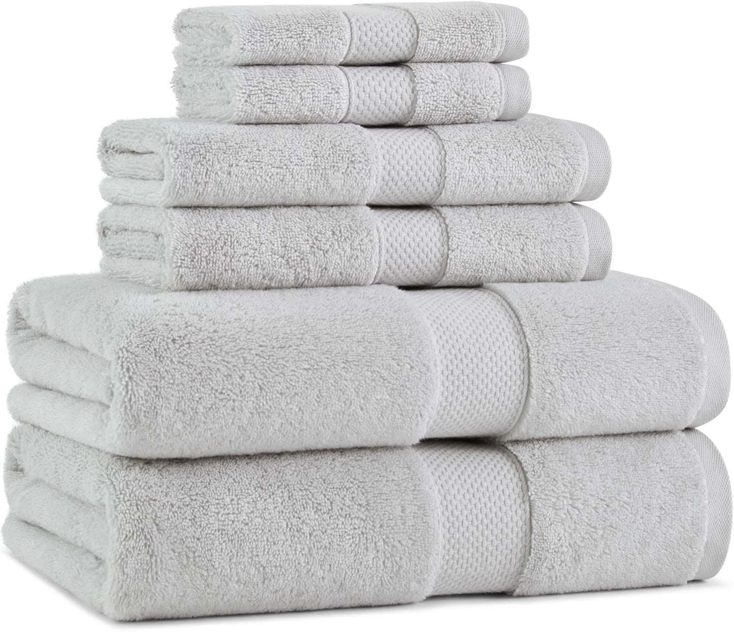 Aston & Arden Egyptian Wash Cloths - Pack of 6 - Oversized Ultra Soft Thick & Absorbent, 100% Ringspun Egyptian Cotton Bathroom Towel for Spa, Hotel, 600 GSM, 13 x 13 in, Pink