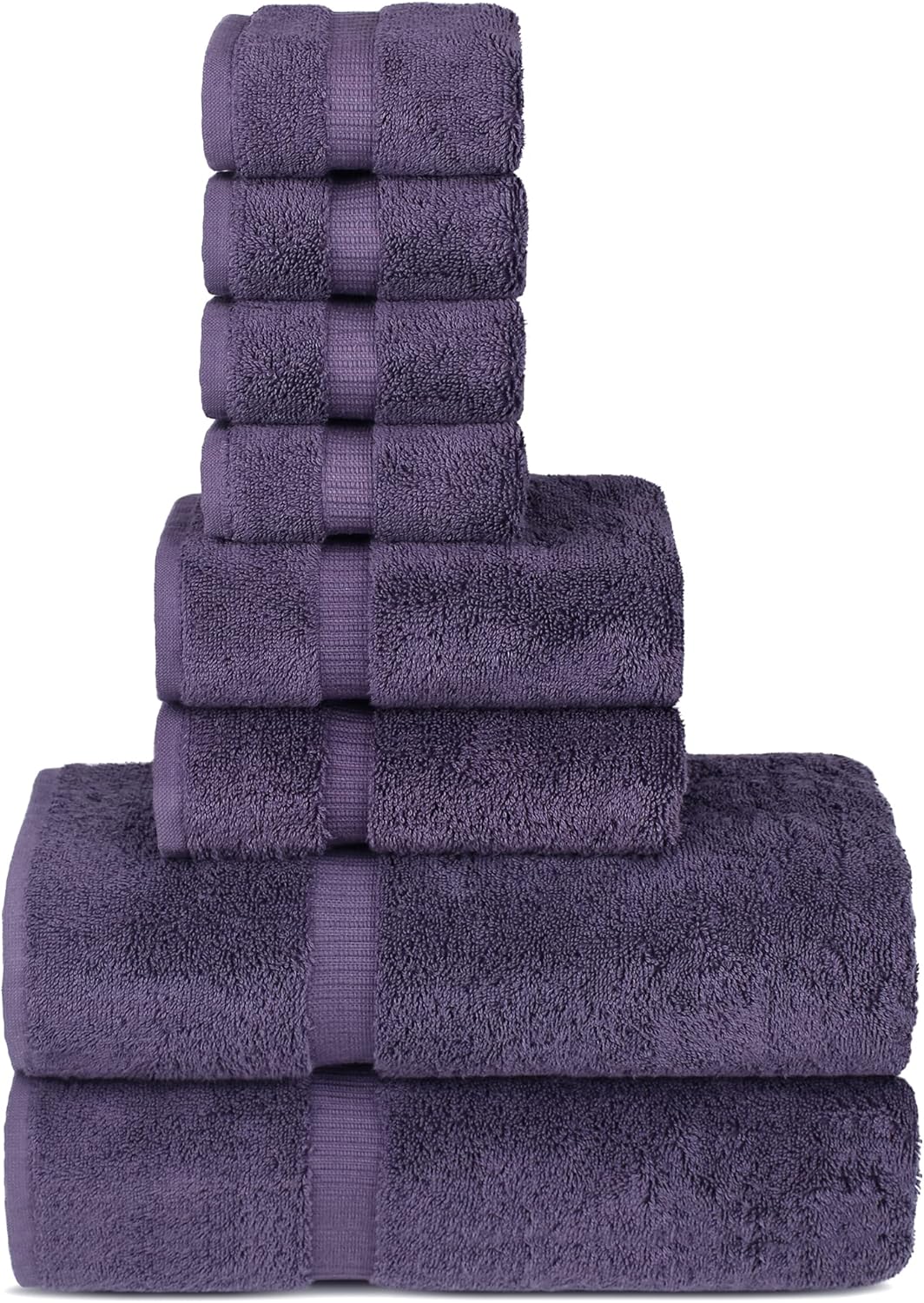 Chakir Turkish Linens | Hotel & Spa Quality 100% Cotton Premium Turkish Towels | Soft & Absorbent (4-Piece Bath Towels, Dark Gray)