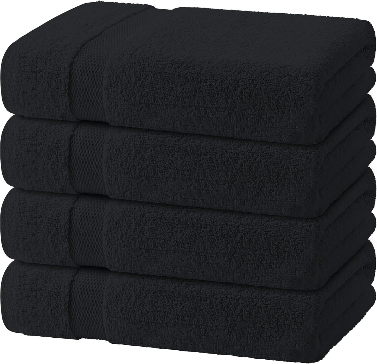 Wealuxe White Hand Towels for Bathroom [12 Pack] Cotton Hand Towel Bulk for Gym, Kitchen and Spa, 16x27 Inches Soft Highly Absorbent Quick Dry Terry Salon Towels