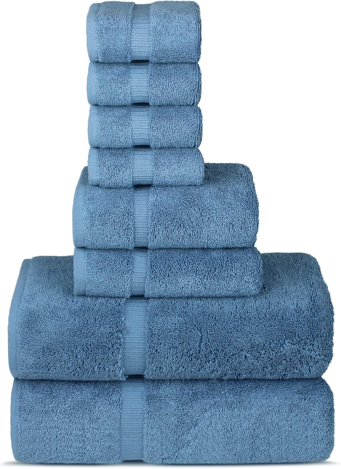 Chakir Turkish Linens | Hotel & Spa Quality 100% Cotton Premium Turkish Towels | Soft & Absorbent (4-Piece Bath Towels, Dark Gray)