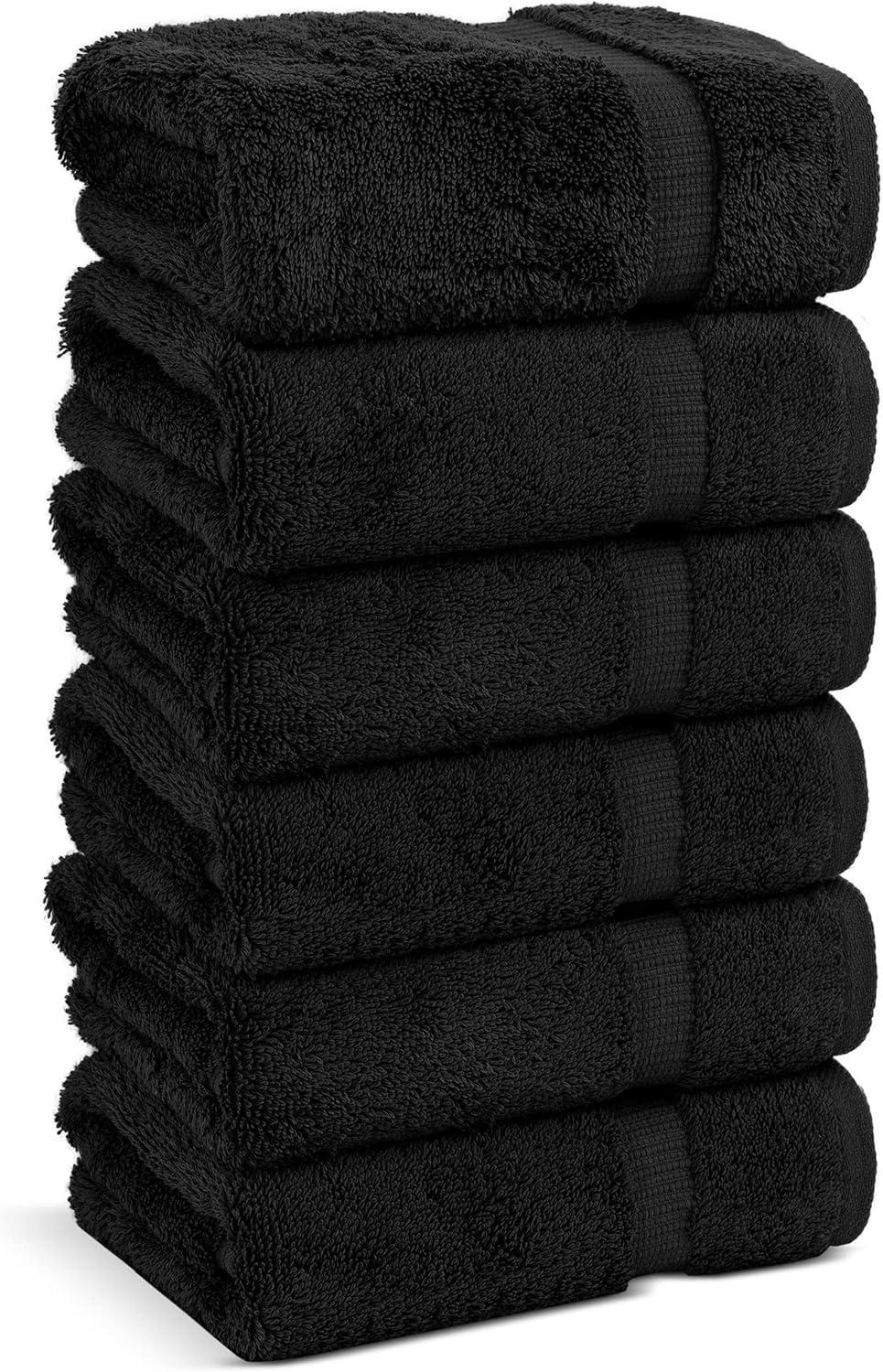 Chakir Turkish Linens | Hotel & Spa Quality 100% Cotton Premium Turkish Towels | Soft & Absorbent (4-Piece Bath Towels, Dark Gray)