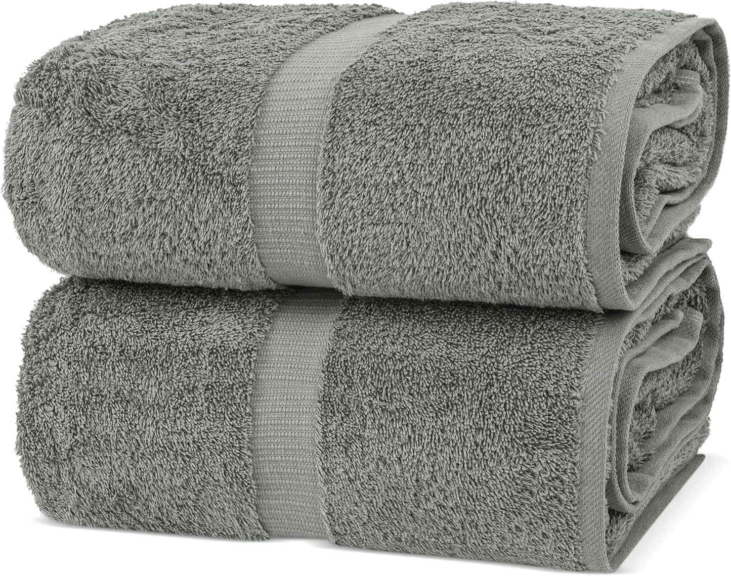 Chakir Turkish Linens | Hotel & Spa Quality 100% Cotton Premium Turkish Towels | Soft & Absorbent (4-Piece Bath Towels, Dark Gray)
