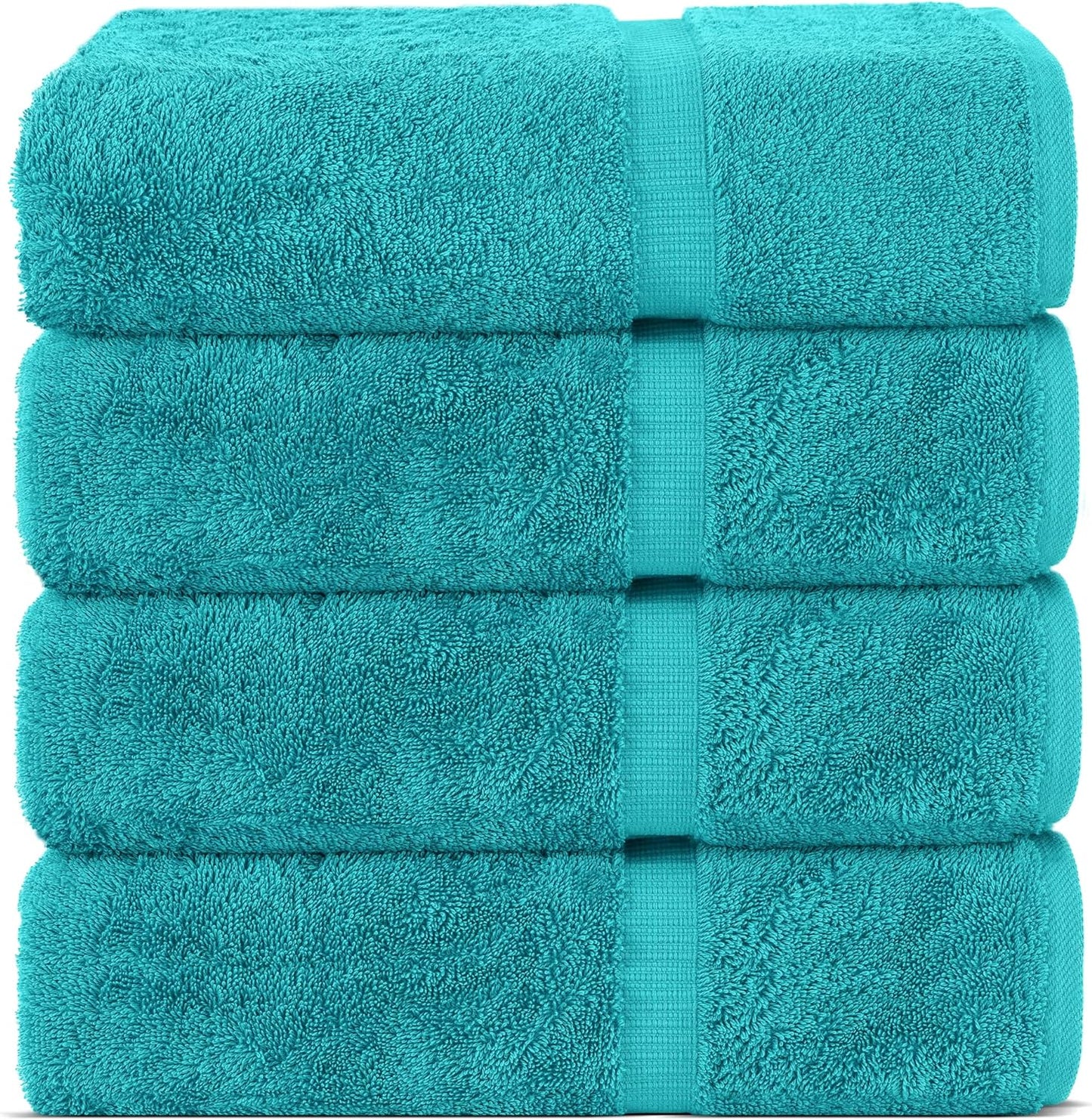 Chakir Turkish Linens | Hotel & Spa Quality 100% Cotton Premium Turkish Towels | Soft & Absorbent (4-Piece Bath Towels, Dark Gray)